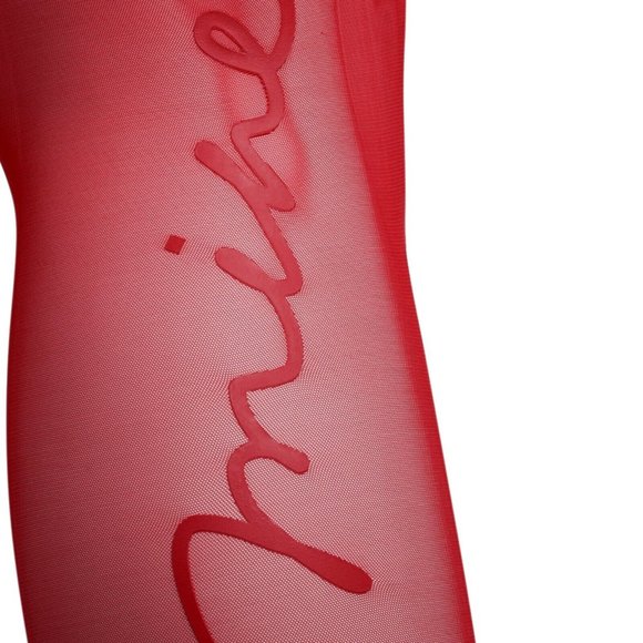 Adidas Women's Ivy Park B Mine Red Tights (Plus Size) HH9732 - Picture 4 of 4